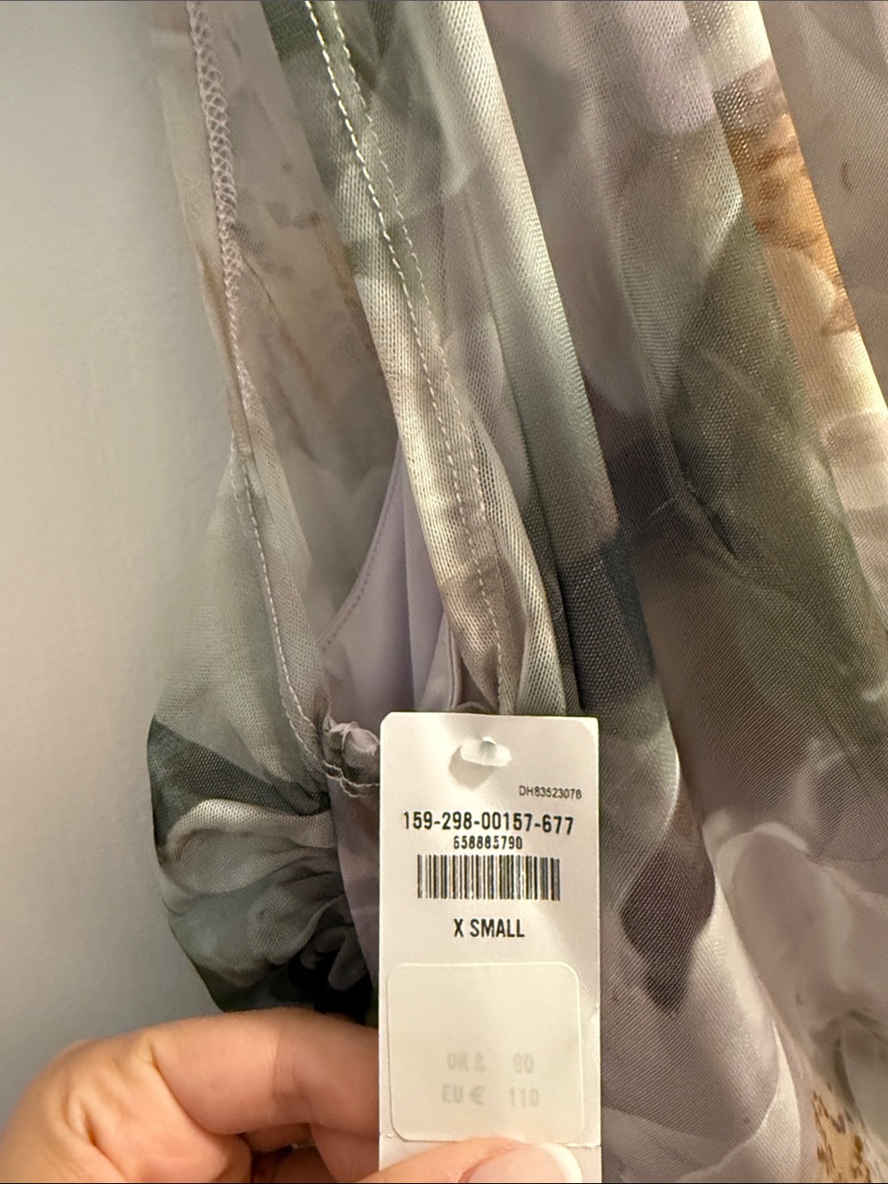 Abercrombie & Fitch Floral Draped Maxi Dress in Blush, Olive & Taupe - Picture 4 of 5